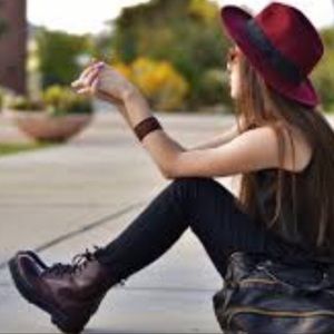 SO® Bowfin Women's Combat Burgundy Boots Size 7W